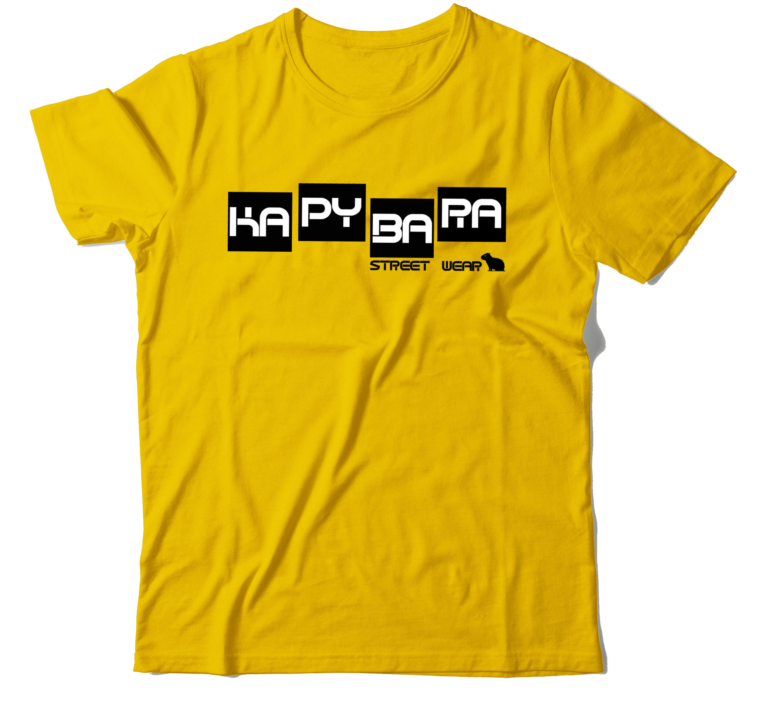 Tričko kapybara wear - CUBE (yellow)