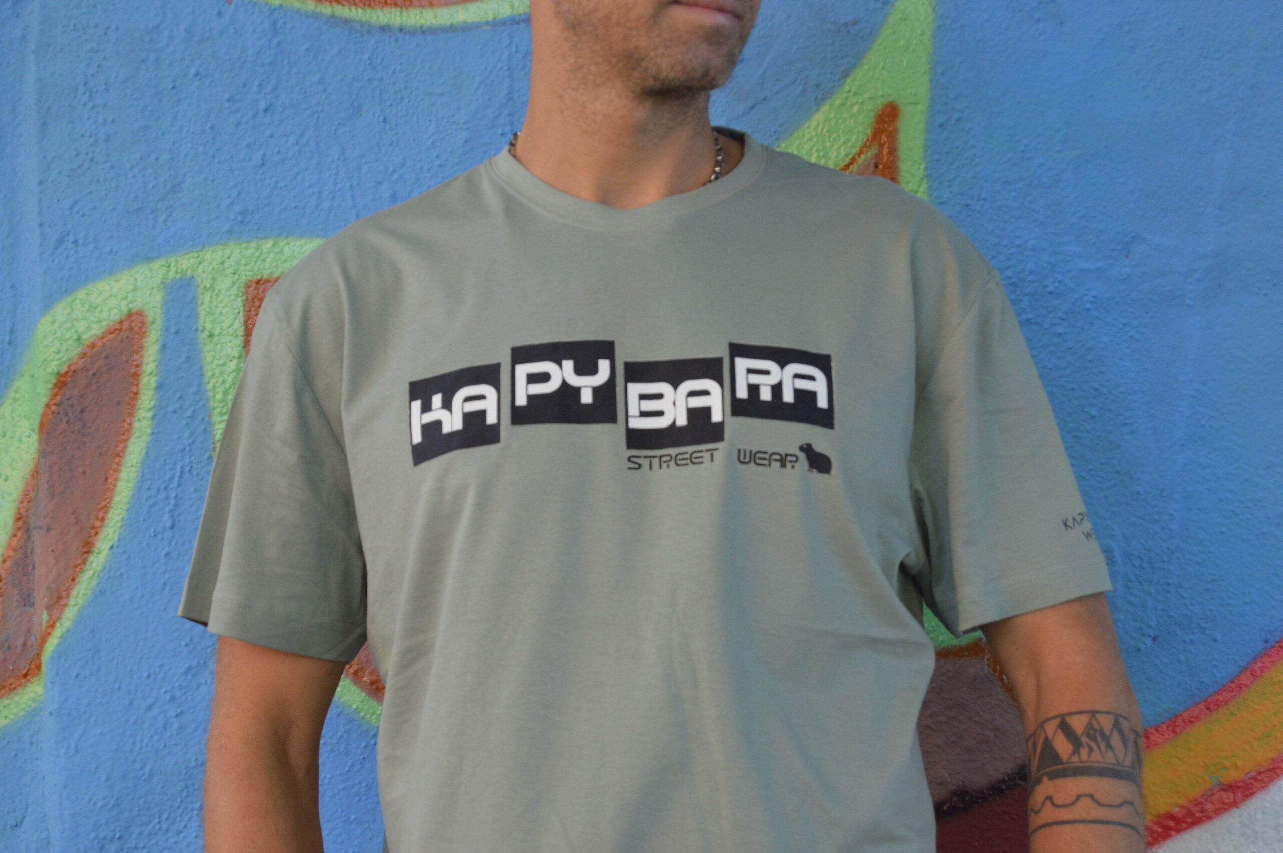 Tričko Kapybara wear - Cube (sage) - Obrázek 2