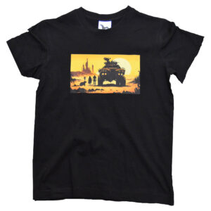 Dětské tričko Kapybara wear - Post Apo (black)