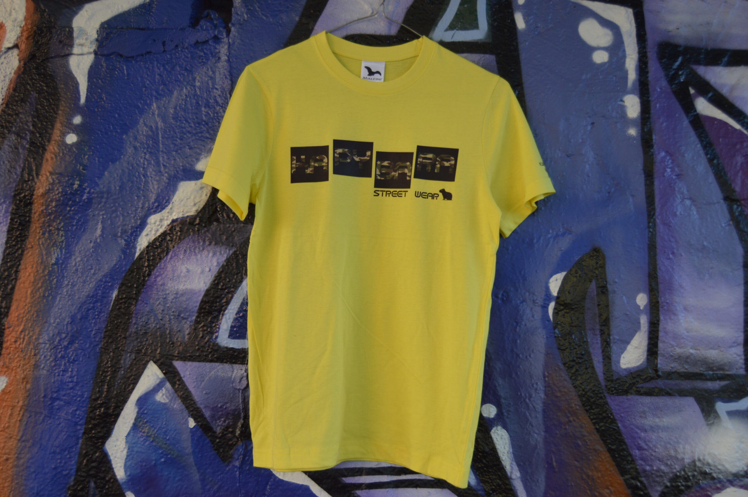 Dětské tričko Kapybara wear – Cube (yellow/woodland) - Obrázek 4